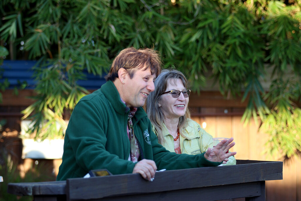 Two people enjoying Bennaroo