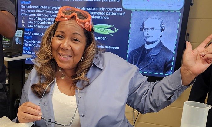 Katherine Sanders, granddaughter of Katherine Johnson