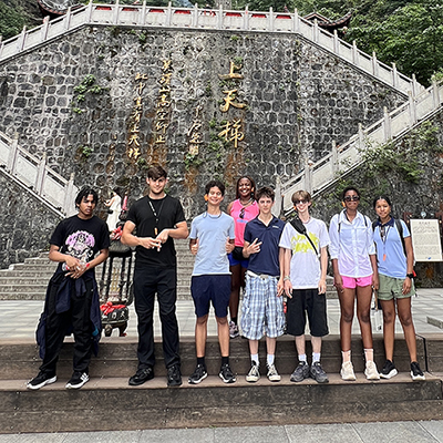 Franklin students visit China